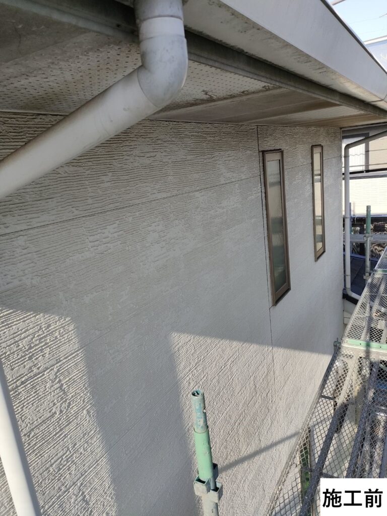 外壁施工前です。